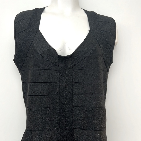 LADY DUTCH | Sparkly Body Con Little Black Dress - Picture 5 of 10